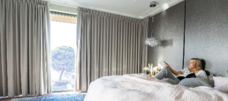 Bedroom Motorized Curtains