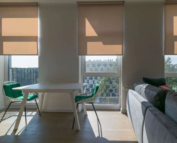 Heat Resistant Sunscreen Roller Blinds
