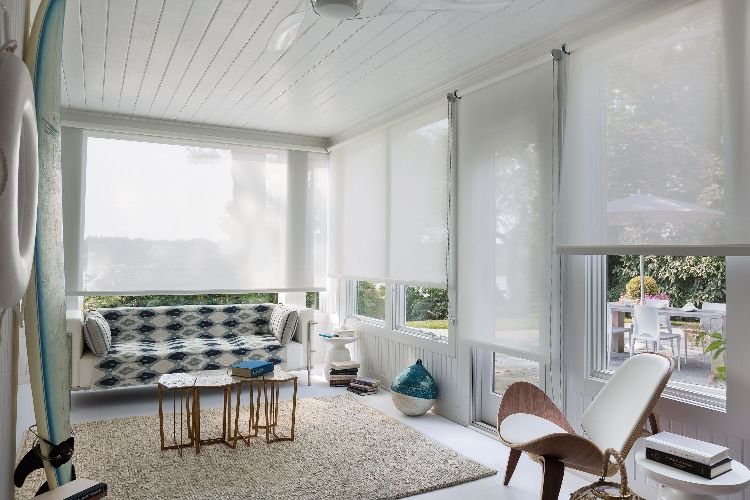 Privacy Sunscreen Roller Blinds