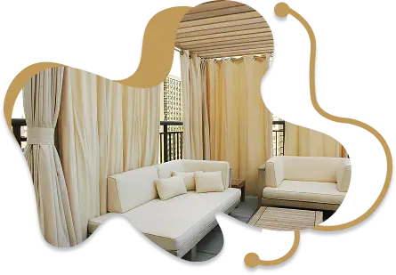 Smooth Outdoor Curtains Texture