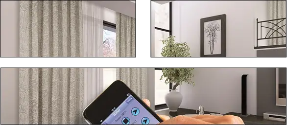 Stylish Motorized Curtains