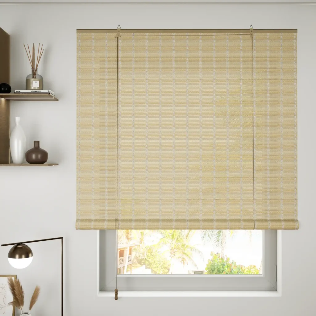 Bamboo Roller Blinds - Gold