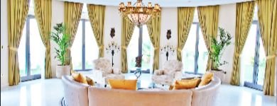 Beautiful 1 color cotton curtains