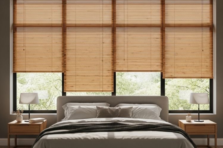 Bedroom Bamboo Blinds