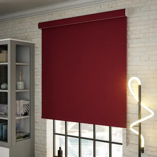 Blackout Roller Blinds - Red