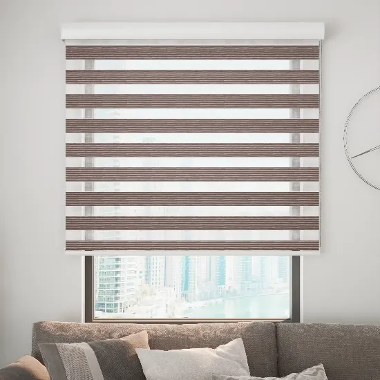 CS Zebra Blinds Dark Brown