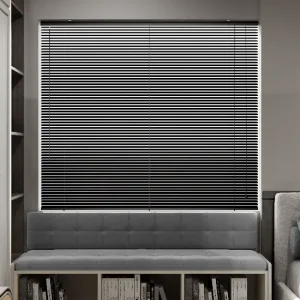 Classic Wooden Venetian Blinds Black