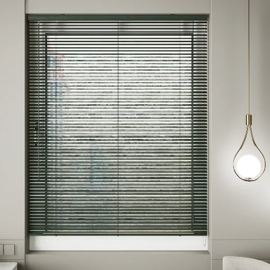 Classic Wooden Venetian Blinds Green