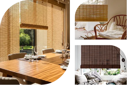Installation Bamboo Blinds