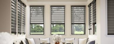 Living Room Motorized Blinds