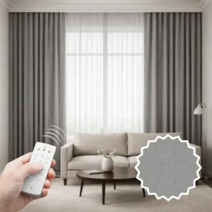 Midnight Motorized Curtains