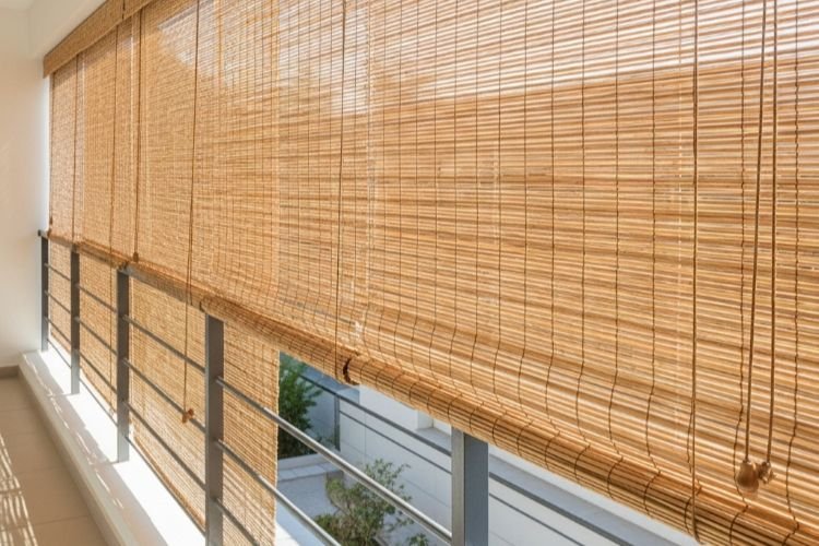Modern Balcony Bamboo Blinds