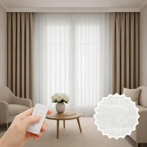 Motorized Sheer Curtains.
