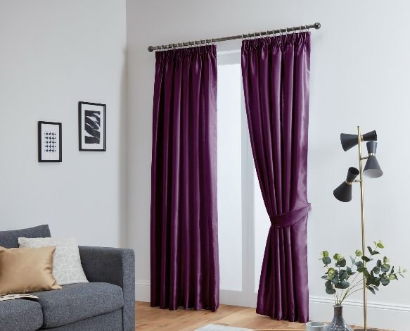 Premium Color Silk Curtains