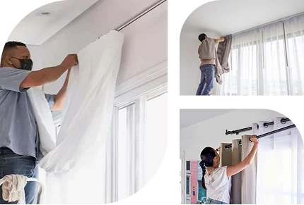Project of Curtains Installation