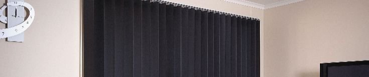 Black Vertical Blinds