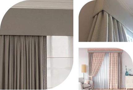 Installation or Pelmet Curtains