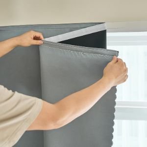 Living Room Blackout Curtains Installation