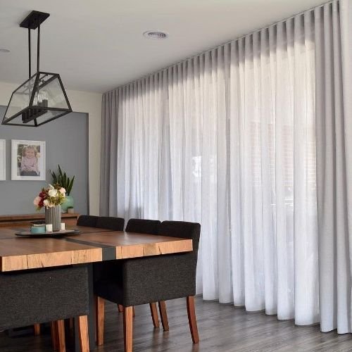 Sheer Curtains In Kitchen Area