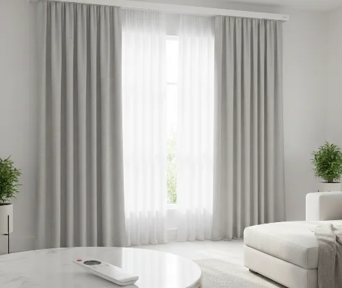 Luxury Motorized Curtains In Dubai
