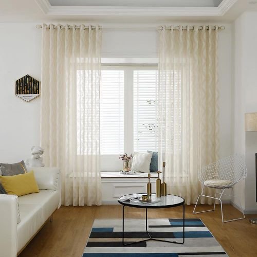 Textured Sheer Fabric Curtains
