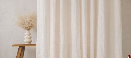 White Linen Curtain