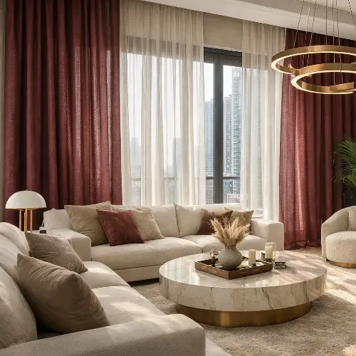 Linen Curtains Living Room