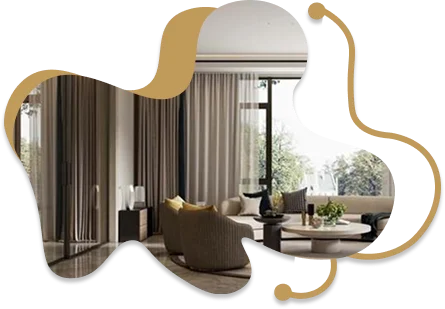 Living Room Dubai Curtains