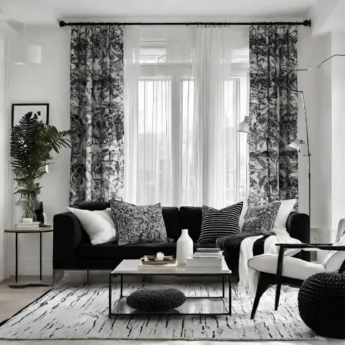 Luxury and Modern Living Room Curtains