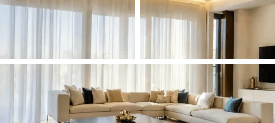 Living Room Curtains Dubai Home