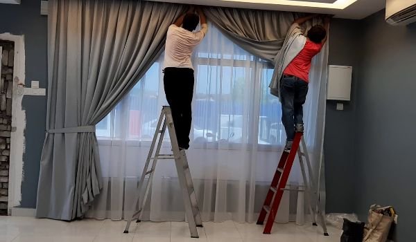 Office Curtains Installation