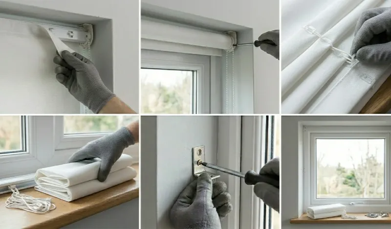 How to Remove Roman Blinds