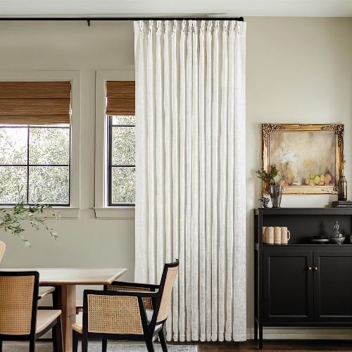 Pinch Pleat Curtains For Dining Area