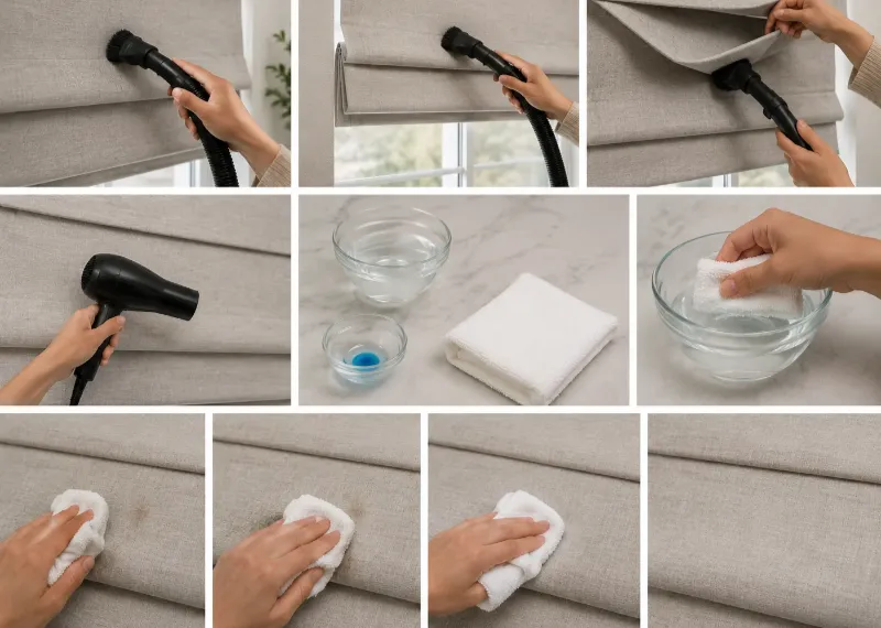 How to Clean Roman Blinds