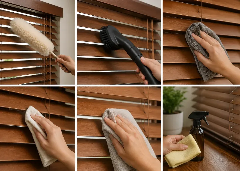 How to Clean Wooden Blinds