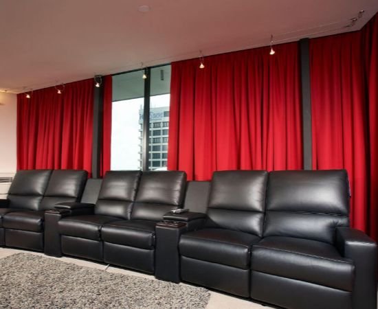 Red Soundproof Curtains