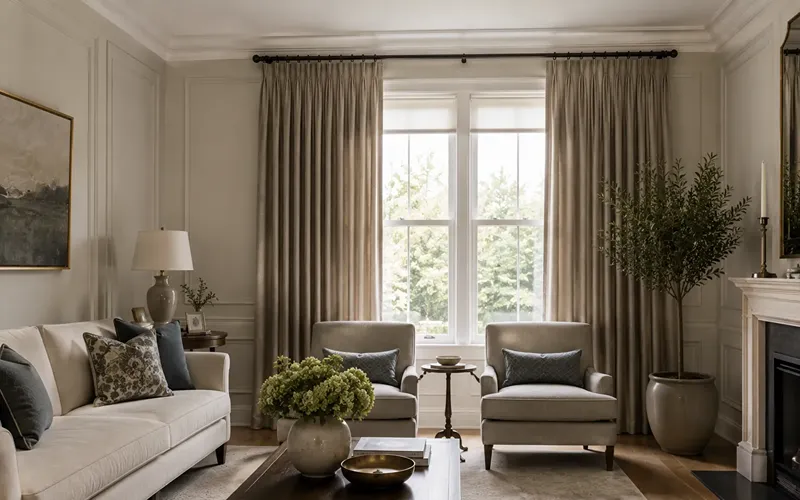 13. Soft Pinch Pleat Curtains
