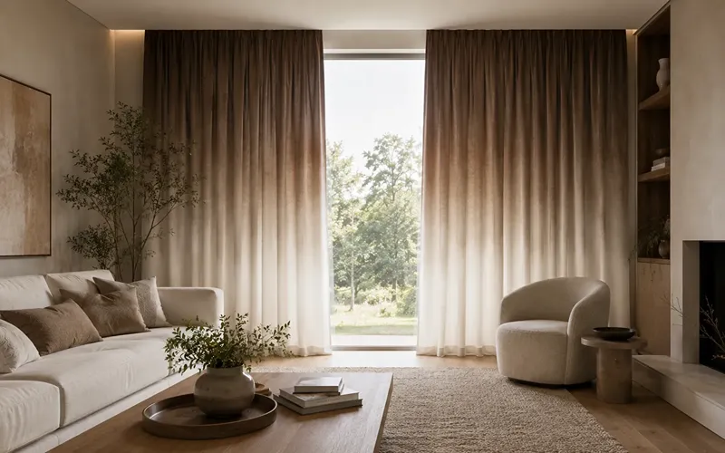 16. Ombre and Dip-Dye Curtains