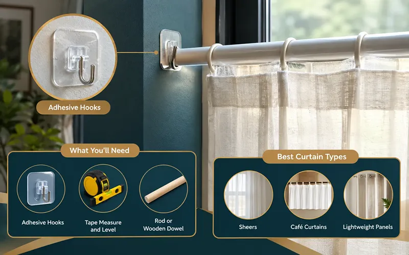 4. Adhesive Hooks