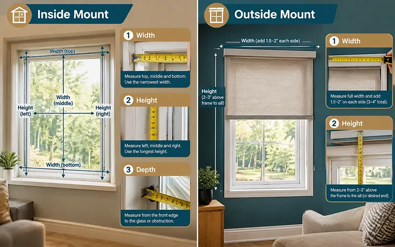 How to Measure Windows for Blinds