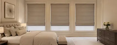 Minimalist Roman Blinds for Dubai Home