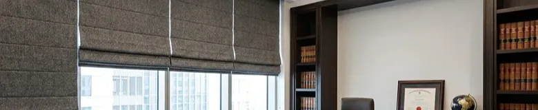 Premium Fabric Roman Blinds for Dubai Offices