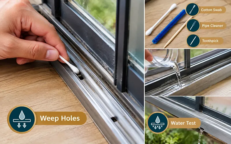Step 6 Clear the Weep Holes