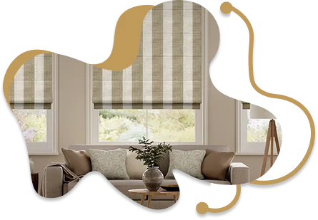 Stylish Roman Blinds for Dubai