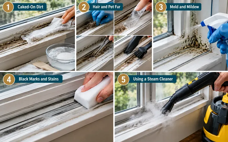 Tips for Removing Stubborn Dirt, Hair, and Grime